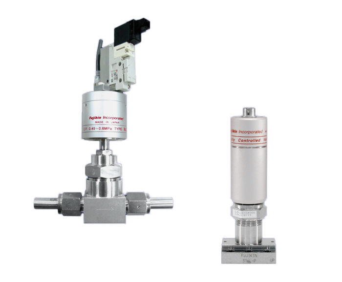 Fluid gas flow valves fittings and control systems